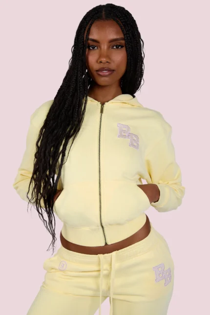 BODY BY RAVEN UNIVERSITY HOODIE 2.0 BUTTER YELLOW